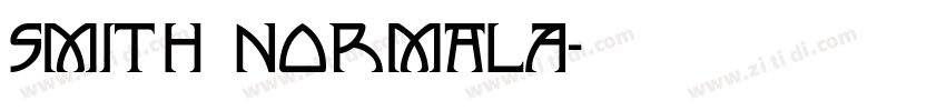 Smith NormalA字体转换